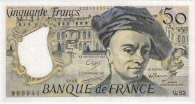 Frankreich / France P.152d 50 Francs 1988 (2) 