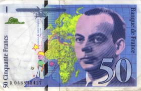 Frankreich / France P.157Ad 50 Francs 1997-1999 (3) 