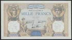 Frankreich / France P.090c 1000 Francs 1940 (2/1) 