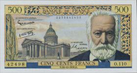 Frankreich / France P.133b 500 Francs 1958 (1) 