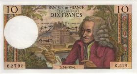 Frankreich / France P.147c 10 Francs 7.8.1969 (1) 