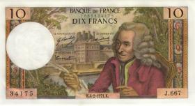 Frankreich / France P.147c 10 Francs 4.2.1971 (1) 