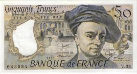 Frankreich / France P.152b 50 Francs 1983 (1) 