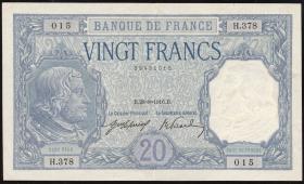 Frankreich / France P.074 20 Francs 1916 (2) 
