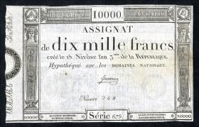 Frankreich / France P.A082 10.000 Francs (1795) (3) 