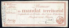 Frankreich / France P.A084a Assignat 100 Francs (1796) (2) 