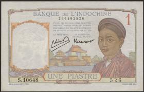 Franz. Indochina / French Indochina P.054c 1 Piaster (1946) (1) 