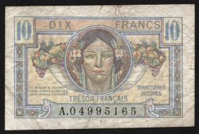 Frankreich / France P.M07 10 Francs (1947) (3) 