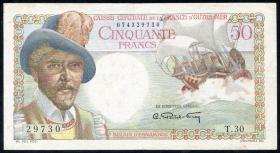 Frz.-Äquatorialafrika / F.Equatorial Africa P.23 50 Francs (1947) (3+) 