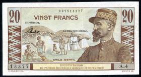 Frz.-Äquatorialafrika / F.Equatorial Africa P.30 20 Francs (1957) (2) 