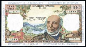 Franz. Antillen / French Antilles P.10b 100 Francs (1964) (1) 