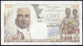 Frz.-Äquatorialafrika / F.Equatorial Africa P.13a 100 Francs L. 1941 (3) 