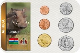 Kursmünzensatz Gambia / Coin Set Gambia 