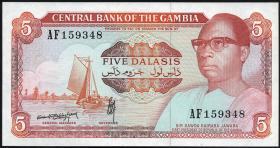 Gambia P.09b 5 Dalasis (1987-90) (1) 