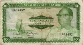 Gambia P.10a 10 Dalasis (1987-90) (3) 