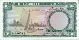 Gambia P.01a 10 Shillings (1965-70) (1) 