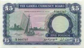 Gambia P.03a 5 Pounds (1965-70) (1) 