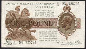 Großbritannien / Great Britain P.359a 1 Pound (1923) (1-) 