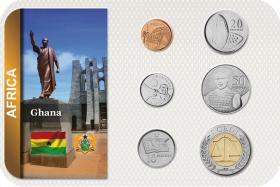 Kursmünzensatz Ghana 