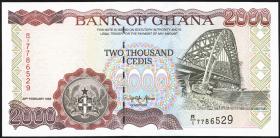 Ghana P.30c 2000 Cedis 1996 (1) 