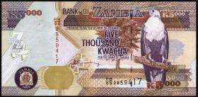 Sambia / Zambia P.45b  5000 Kwacha 2005 (1) 