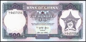 Ghana P.28b 500 Cedis 1990 (1) 
