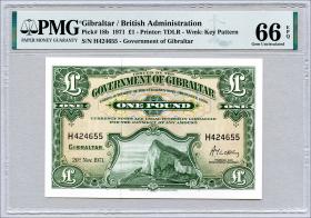 Gibraltar P.18b 1 Pound 1971 (1) 