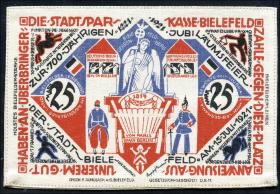Bielefeld GP.16a 25 Mark 1921-22 Leinen (2) 