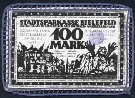 Bielefeld GP.21af 100 Mark 1921 Leinen (1) blau 
