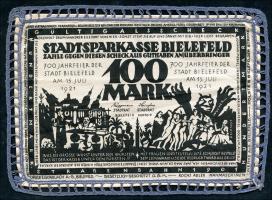 Bielefeld GP.22bd 100 Mark 1921 Seide (2) Spitze 