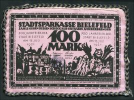 Bielefeld GP.22cc 100 Mark 1921 rosa Seide (1) 