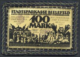 Bielefeld GP.22ec 100 Mark 1921 gelbe Seide (1) 