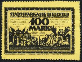 Bielefeld GP.22fb 100 Mark 1921 gelbe Seide (1) 