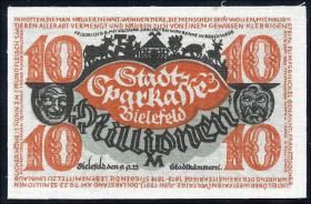 Bielefeld GP.35 10 Millionen Mark 1923 (1) Leinen 