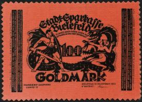 Bielefeld GP.61b 100 Goldmark 1923 Samt (1) 