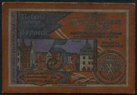 Pößneck GR.452 5 Millionen Mark 1923 Ledergeld (1) 