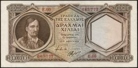Griechenland / Greece P.172 1000 Drachmen (1944) (1-) 