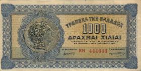 Griechenland / Greece P.117b 1000 Drachmen 1941 (3) 