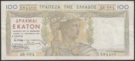 Griechenland / Greece P.105 100 Drachmen 1935 (3) 