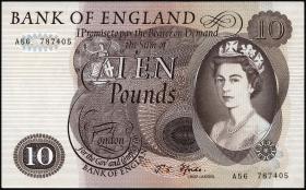 Großbritannien / Great Britain P.376b 10 Pounds (1964-75) (1/1-) 