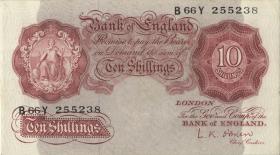 Großbritannien / Great Britain P.368c 10 Shillings (1955-60) (2) 