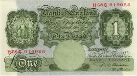 Großbritannien / Great Britain P.369b 1 Pound (1949-55) (1/1-) 