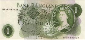 Großbritannien / Great Britain P.374g 1 Pound (1970-77) (1-) 