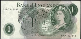 Großbritannien / Great Britain P.374e 1 Pound (1966-70) (1/1-) 