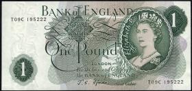 Großbritannien / Great Britain P.374e 1 Pound (1966-70) (1) 