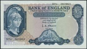 Großbritannien / Great Britain P.372 5 Pounds (1961-63) (1/1-) 