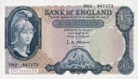 Großbritannien / Great Britain P.372 5 Pounds (1961-63) (1) 