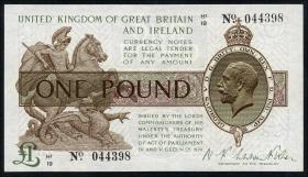 Großbritannien / Great Britain P.359a 1 Pound (1923) (1) 
