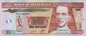 Guatemala P.123c 10 Quetzales 2012 (1) 