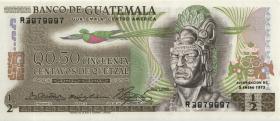Guatemala P.058a 1/2 Quetzal 5.1.1973 (1) 
